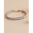 Pulsera semirrígida de oro vegetal – VINICUNCA - Blanca – Biojoya Capim dourado – 7x4,5 cm - Sloweco
