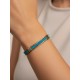 Pulsera semirrígida de oro vegetal – VINICUNCA - Violeta y rosa – Biojoya Capim dourado – Sloweco