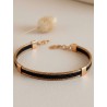 Bracelet semi-rigide en or végétal - VINICUNCA - Noir - Biobijou Capim dourado – Sloweco