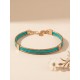 Pulsera semirrígida de oro vegetal – VINICUNCA - Azul caribe – Biojoya Capim dourado – Sloweco