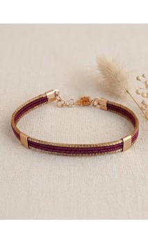 Bracelet semi-rigide en or végétal - VINICUNCA - Vin - Biobijou Capim dourado –  7x4,5 cm - Sloweco
