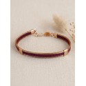 Pulsera semirrígida de oro vegetal – VINICUNCA - Vino – Biojoya Capim dourado –  7x4,5 cm - Sloweco
