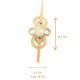 Barrette à cheveux Capim dourado – BEGONIA – Longueur x Largeur – Sloweco