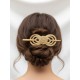Barrette à cheveux Capim dourado – NÉNUPHAR – Longueur x Largeur – Sloweco