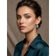 Boucles d'oreilles en or végétal – PARADISE - Blanc – Biobijou Capim dourado – Sloweco