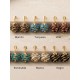 Boucles d'oreilles en or végétal – PARADISE - Vin – Biobijou Capim dourado – Sloweco
