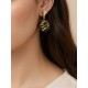 Pendientes oro vegetal – PARADISE - Caribe – Biojoya Capim dourado – Sloweco