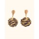Pendientes oro vegetal – PARADISE - Marrón – Biojoya Capim dourado – Sloweco