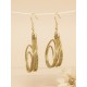 Boucles d'oreilles en or végétal – HOLLYWOOD – Biobijou Capim dourado – Sloweco