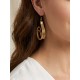 Boucles d'oreilles en or végétal – HOLLYWOOD – Biobijou Capim dourado – Sloweco