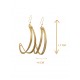 Pendientes oro vegetal – HOLLYWOOD – Biojoya Capim dourado – Sloweco