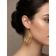 Pendientes oro vegetal – HOLLYWOOD – Biojoya Capim dourado – Sloweco