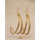 Pendientes oro vegetal – HOLLYWOOD – Biojoya Capim dourado – Sloweco