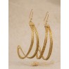Boucles d'oreilles en or végétal – HOLLYWOOD – Biobijou Capim dourado – Sloweco