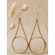 Pendientes oro vegetal – PRAGA – Biojoya Capim dourado – Sloweco