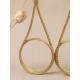 Boucles d'oreilles en or végétal – PRAGUE – Biobijou Capim dourado – Sloweco