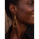 Pendientes oro vegetal – PRAGA – Biojoya Capim dourado – Sloweco