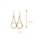 Pendientes oro vegetal – PRAGA – Biojoya Capim dourado – Sloweco
