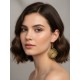 Pendientes oro vegetal – MIAMI – Biojoya Capim dourado – Sloweco