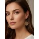 Boucles d'oreilles en or végétal – MIAMI – Biobijou Capim dourado – Sloweco