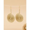 Pendientes oro vegetal – MIAMI – Biojoya Capim dourado – 6x3,5 cm - Sloweco