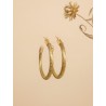 Boucles d'oreilles en or végétal – CARAÏBE – Biobijou Capim dourado – Sloweco