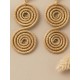 Pendientes oro vegetal – DUBAI – Biojoya Capim dourado – Sloweco