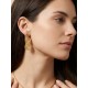 Pendientes oro vegetal – DUBAI – Biojoya Capim dourado – Sloweco