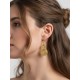 Boucles d'oreilles en or végétal – IGUAZÚ – Biobijou Capim dourado – Sloweco