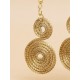Pendientes oro vegetal – IGUAZÚ – Biojoya Capim dourado – Sloweco