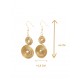Pendientes oro vegetal – IGUAZÚ – Biojoya Capim dourado – Sloweco