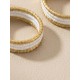 Pendientes oro vegetal – VINICUNCA - Blanco – Biojoya Capim dourado – Sloweco