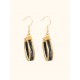 Pendientes oro vegetal – VINICUNCA - Negro – Biojoya Capim dourado – Sloweco
