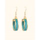 Boucles d'oreilles en or végétal – VINICUNCA - Caraïbes – Biobijou Capim dourado – Sloweco