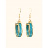 Boucles d'oreilles en or végétal – VINICUNCA - Caraïbes – Biobijou Capim dourado – Sloweco