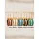 Boucles d'oreilles en or végétal – VINICUNCA - Vin – Biobijou Capim dourado – Sloweco