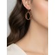 Boucles d'oreilles en or végétal – VINICUNCA - Vin – Biobijou Capim dourado – Sloweco