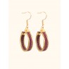 Boucles d'oreilles en or végétal – VINICUNCA - Vin – Biobijou Capim dourado – Sloweco