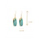 Boucles d'oreilles en or végétal – VINICUNCA - Vin – Biobijou Capim dourado – Sloweco
