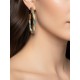 Boucles d'oreilles en or végétal - HAWAI - Or, blanc et turquoise – Biobijou Capim dourado – Sloweco