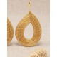 Pendientes oro vegetal – SEVILLA – Biojoya Capim dourado – Sloweco