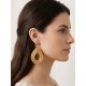 Pendientes oro vegetal – SEVILLA – Biojoya Capim dourado – Sloweco