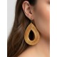Pendientes oro vegetal – SEVILLA – Biojoya Capim dourado – Sloweco