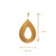 Boucles d'oreilles en or végétal – SEVILLE – Biobijou Capim dourado – Sloweco