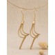 Boucles d'oreilles en or végétal – NAZARÉ – Biobijou Capim dourado – Sloweco