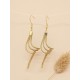 Boucles d'oreilles en or végétal – NAZARÉ – Biobijou Capim dourado – Sloweco