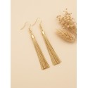 Boucles d'oreilles en or végétal – LAS VEGAS – Biobijou Capim dourado – 5,5x1,5 cm -  Sloweco