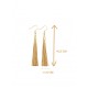 Boucles d'oreilles en or végétal – LAS VEGAS – Biobijou Capim dourado – Sloweco