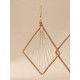 Boucles d'oreilles en or végétal – HELSINKI – Biobijou Capim dourado – Sloweco