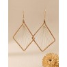 Boucles d'oreilles en or végétal – HELSINKI – Biobijou Capim dourado – Sloweco